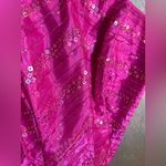 Blondie Nites Pink Asymmetrical Backless Bustier Crop Top Photo 1