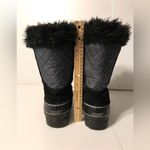 Khombu winter black suede leather lined boots women size 10 Photo 3