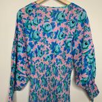 Rhode Resort Anya Smocked Mini Dress Womens Size Medium Blue Photo 10