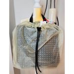 Alexander McQueen Women Nebula Crystal Mesh Sheer Tulle Tote, Black, NWT Photo 5