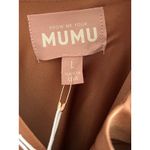 Show Me Your Mumu  Jasmine Halter Maxi Dress in Copper Luxe Satin L NWT Photo 7