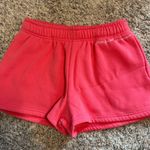 Pink Palm Puff  Sweat Shorts  Photo 0