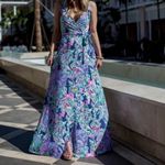 Lilly Pulitzer  DELFINA MAXI WRAP DRESS size M Photo 3