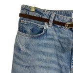 ZARA  90's Straight High Rise Jeans Light Wash Blue Women's Size 12 / EUR 44 NWT Photo 4