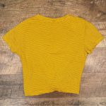 Lush Clothing Lush Knotted Front Striped Short Sleeve Tee Photo 4