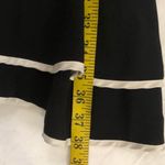 Amanda Uprichard Liora “SOLD OUT” Black white trim fitted mini dress long ribbon ruffles-Size M Photo 8