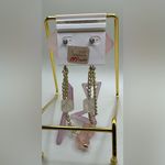 A Rare Vintage Pair Of Rave Lightweight 80’s/90’s Dangle Pierced Earrings Pink Photo 2