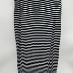 Old Navy Black and White Striped Jersey Knit Pencil Skirt-Size L Photo 3