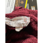 Pink republic Women's  Burgundy Cable Knit Open Cardigan S Photo 3