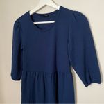 Max + Ash Dress Long Sleeve Tiered Mini Dark Blue Casual Neutral Photo 3
