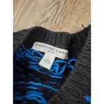 Josephine Chaus  Vintage Black Crewneck Sweater Chenille Embroidery Large Photo 3