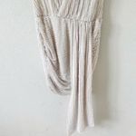 Peace + Love Sequin Wrap Drape Mini Dress in White Size 4 Photo 6