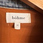 Bohme  Leaf Patterned Jacket with Denim Sleeves Photo 3