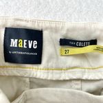 Anthropologie  Linen Blend Patch Pocket Lightweight Shorts Ivory White size 27 Photo 3