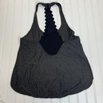 Lululemon 105 F Singlet Tank Top Womens 4 6 Black Gray Racerback Scalloped Photo 4