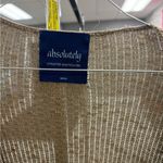 Absolutely  Brown Cardigan Sweater with Open Knit Design Photo 2