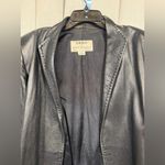 DERO by Rocco D’Amelio Black Genuine Leather Blazer Jacket Women’s Size M Size M Photo 3