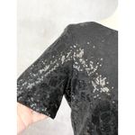 Ella Moss Womens Sequin Peplum Top Medium Shimmer Night Out Party Festive Glam Photo 2