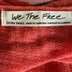 Free People We The Free Orange and White Tie Dye Oversized Top Photo 3