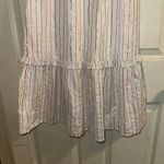 J.Crew  Maxi metallic‎  Striped Sleeveless Ruffle Neck Casual Party Dress Size 0 Photo 3