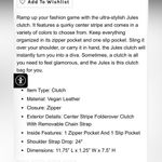 Stylish Gray Clutch or cross body with Red and Blue Stripes Photo 7