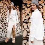 We The Free Just For You Mockneck Cutout Waffle Knit Thermal Top Small Photo 1