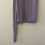 Downeast  Basics purple short sleeve pleated dress with rosette size medium Photo 11