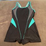 Women’s One Piece Racerback Swimsuit Size 6 NEW Black Photo 1