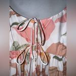 Abercrombie & Fitch Abercrombie &‎ Fitch Keyhole Babydoll Mini Dress Floral Print Puff Sleeves Small Photo 2