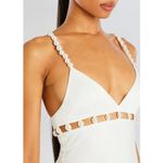 NWT Retrofete ELODIE PEARL DRESS in
White Sz Large $698 White Photo 1