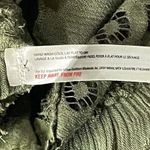 Free People Intimately Medium Adella Cami Top Olive Sparrow Ruffled Crochet Lace Photo 9