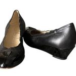 AGL Attilio Giusti Leombruni Shoes Black Cap Toe Wedge Leather Patent Size 36 Photo 1