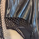 Music Legs Black Fishnet and Leather Bodysuit Size undefined Photo 3