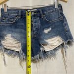 We The Free by Free People Distressed Denim Shorts Size 24 Photo 5
