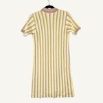 Rue Stiic Womens Dress Yellow Mini Sweater V Neck Striped Short Sleeve Size XS Photo 1