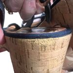 Diane Von Furstenberg DVF Odelia Blue Suede Cork Open Toe Platform Sandals - 9 Photo 10