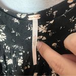 Free People Saturday Scooped Jumper Black White Dainty Floral Size Large Photo 5