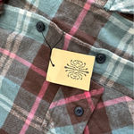 NEW! Matchstick Women’s Plaid Flannel Shirt 100% Cotton Blue Pink Size XS Photo 7