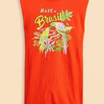 Farm Rio Brasil Red Organic Cotton Mini T-Shirt Dress Photo 3