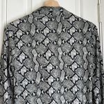 L'Agence L’agence Harmony Paloma snakeskin button down blouse Sage multi Photo 10