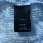 Torrid Crop Top 1X Blue White Off Shoulder V-Neck Tie Dye Gauze Lightweight Photo 7