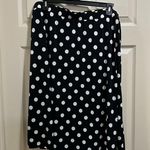 Melissa Paige Women’s black and white stretchy polka dot skirt plus size 1X Photo 3
