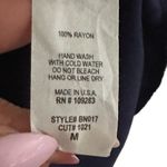 Vintage Havana EMBROIDERED BLUE WHITE RAYON LONG SLEEVE BOHO ROMPER M Photo 8