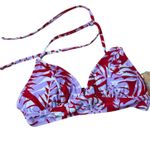 Kona Sol  Women's Red Layered Bikini Top - Size Large - NWT Photo 0
