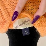 Universal Threads Bright Orange Open Knit V-Neck Sweater Size Extra Small NEW Photo 4