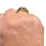 Palm Beach Jewelry Ring Gold Tone CZ Engagement Wedding Cocktail Size 9 NEW Photo 3