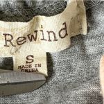 Rewind Floral Embroidered Lace Solid Back Halter Style Mixed Media Flowy Tank Top Small White Orange Gray Photo 6