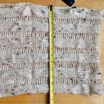 Steve Madden Colorful Confetti Infinity Scarf with Sequins, Ivory, Cream, Gold Photo 11