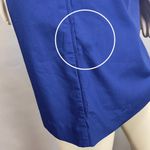 Club Monaco Sheath Dress Mini Women Size 0 Blue Sleeveless Cotton Darts Sleek Photo 6