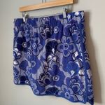 T by Talbots Blue Purple Floral Athletic Skirt Skort Tennis Golf Skirt Size XL Photo 2